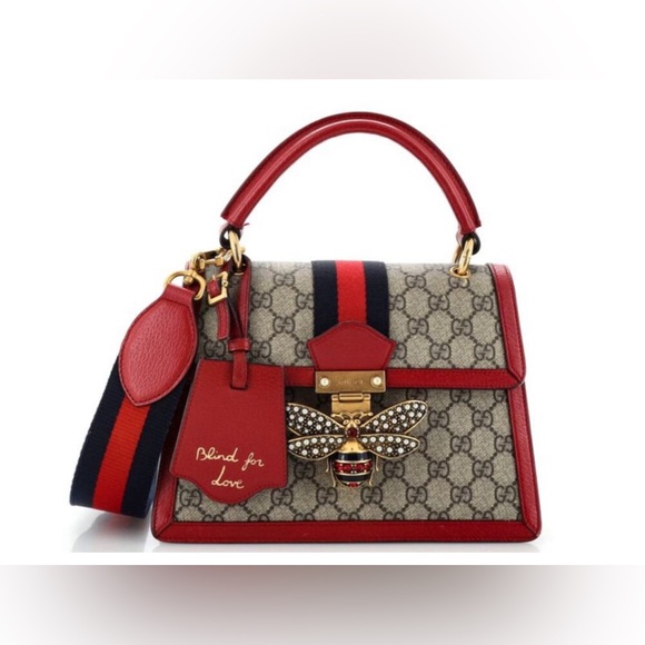 Gucci Queen Margaret Top Handle Bag GG Coated
Canvas Small Brown - Picture 2 of 6